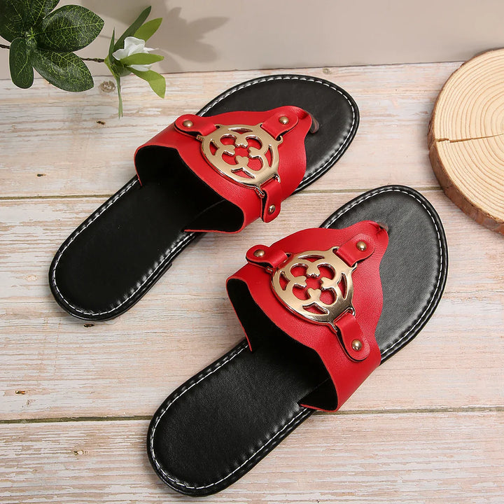 Glimmer Metallic Sandals