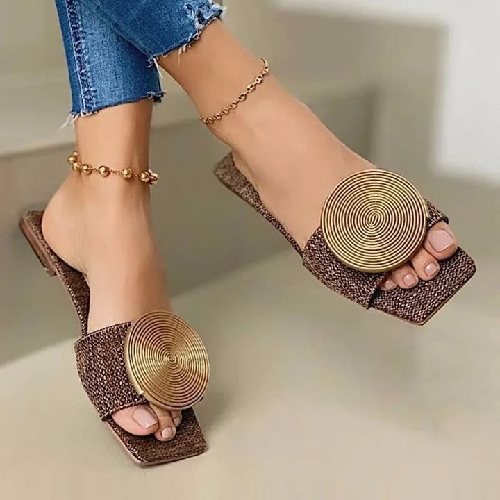 Maribel Woven Slides