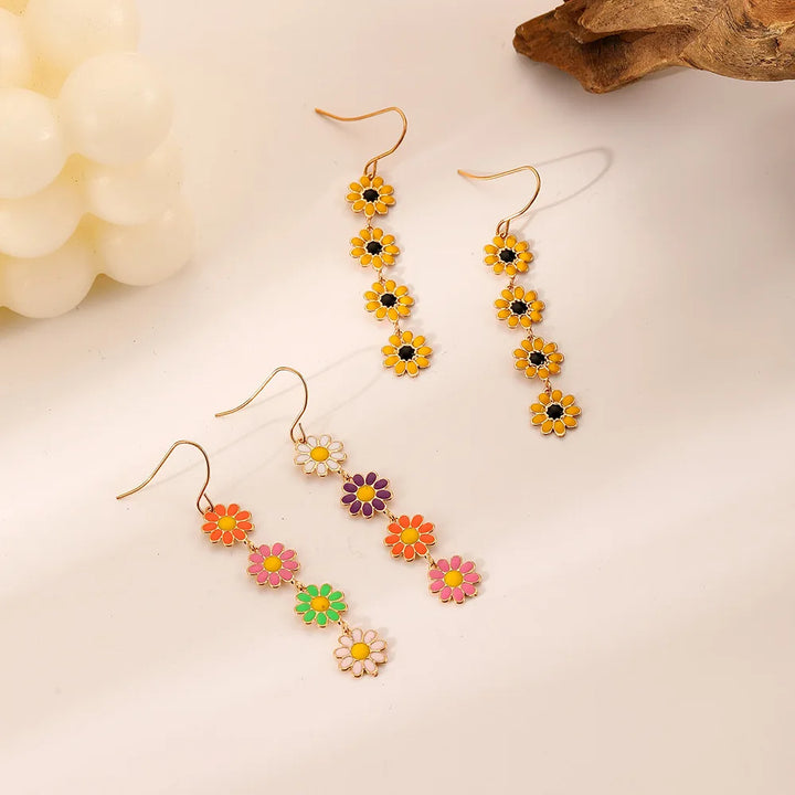 Floral Drop Earrings