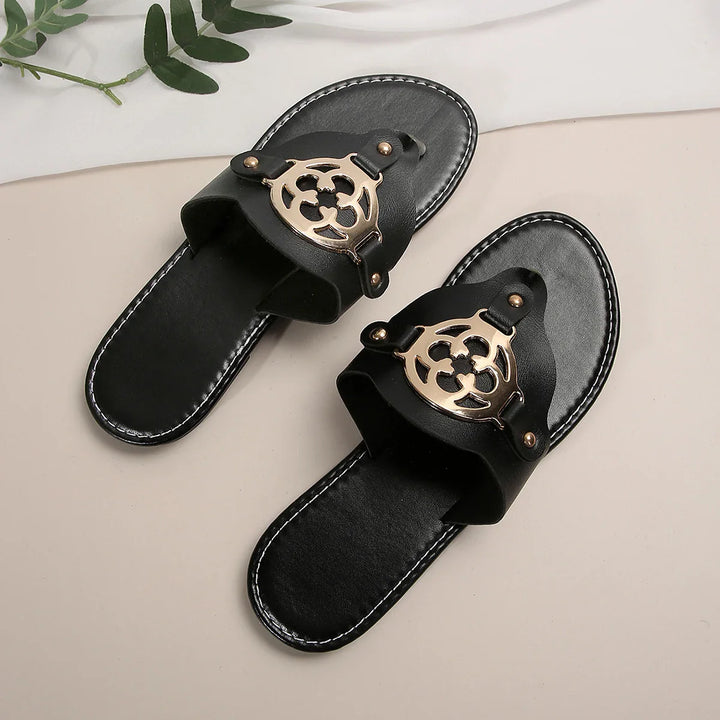 Glimmer Metallic Sandals